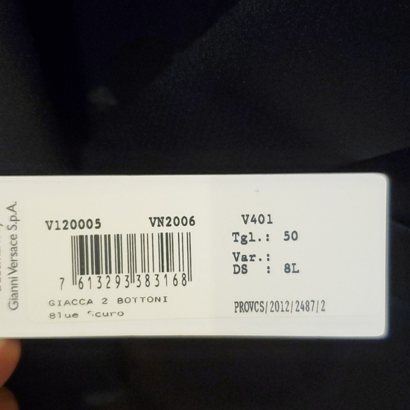 Versace Giacca 2 Bottoni Blazer - 50 IT - Picture 5 of 5